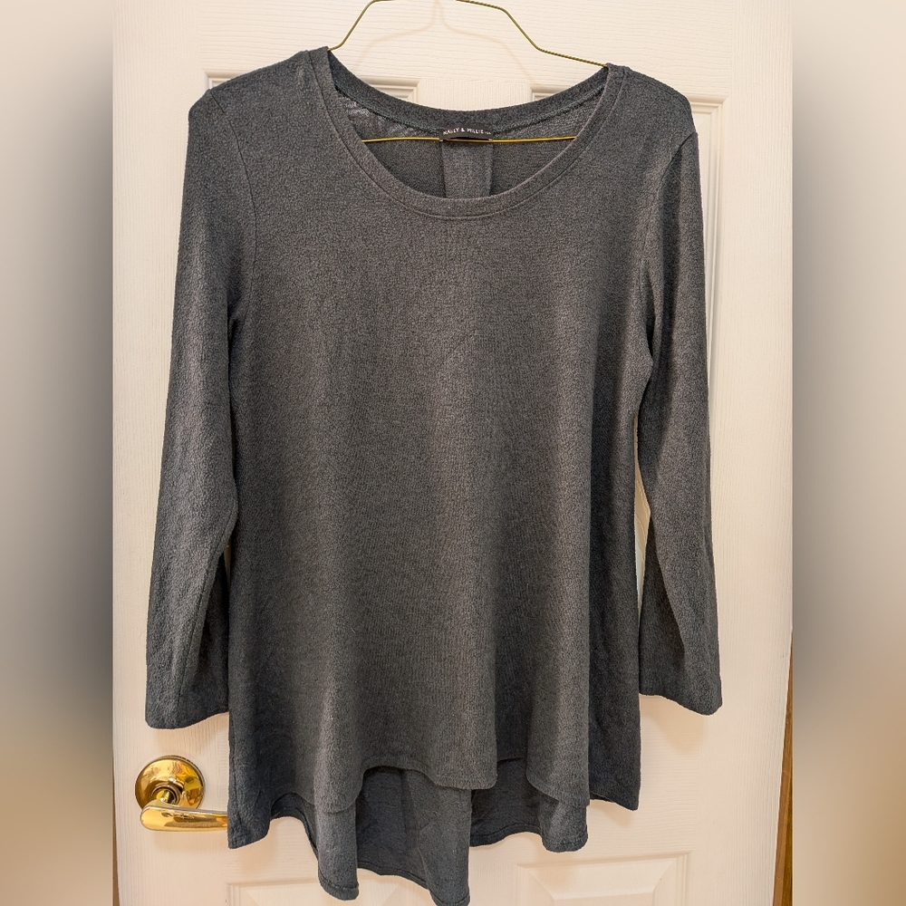 Nally & Millie Soft Cotton Dark Green Shirt Size Large